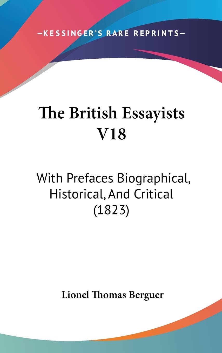 The British Essayists: With Prefaces Biographical, Historical, and Critical: With Prefaces Biographical, Historical, And Critical (1823) Law