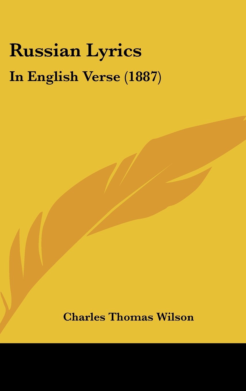 Russian Lyrics: In English Verse Contemporary literature