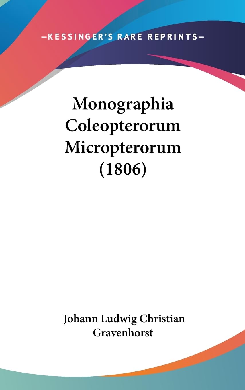 Monographia Coleopterorum Micropterorum Law