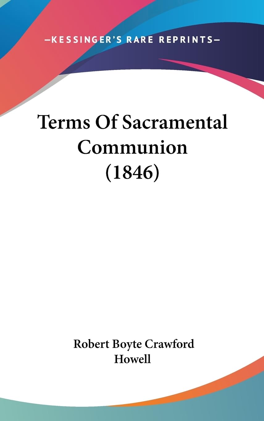 Terms of Sacramental Communion Law
