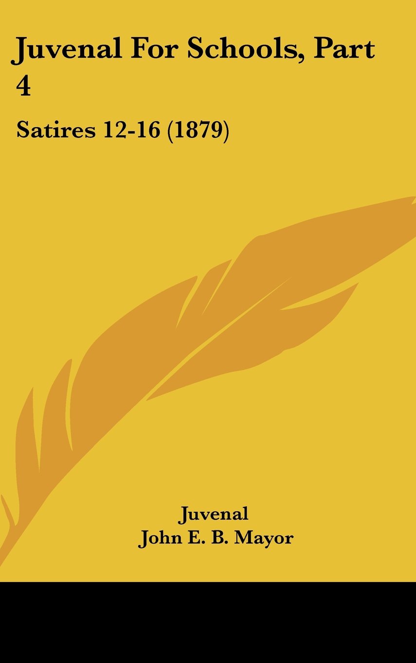 Product Image: Juvenal for Schools: Satires 12-16