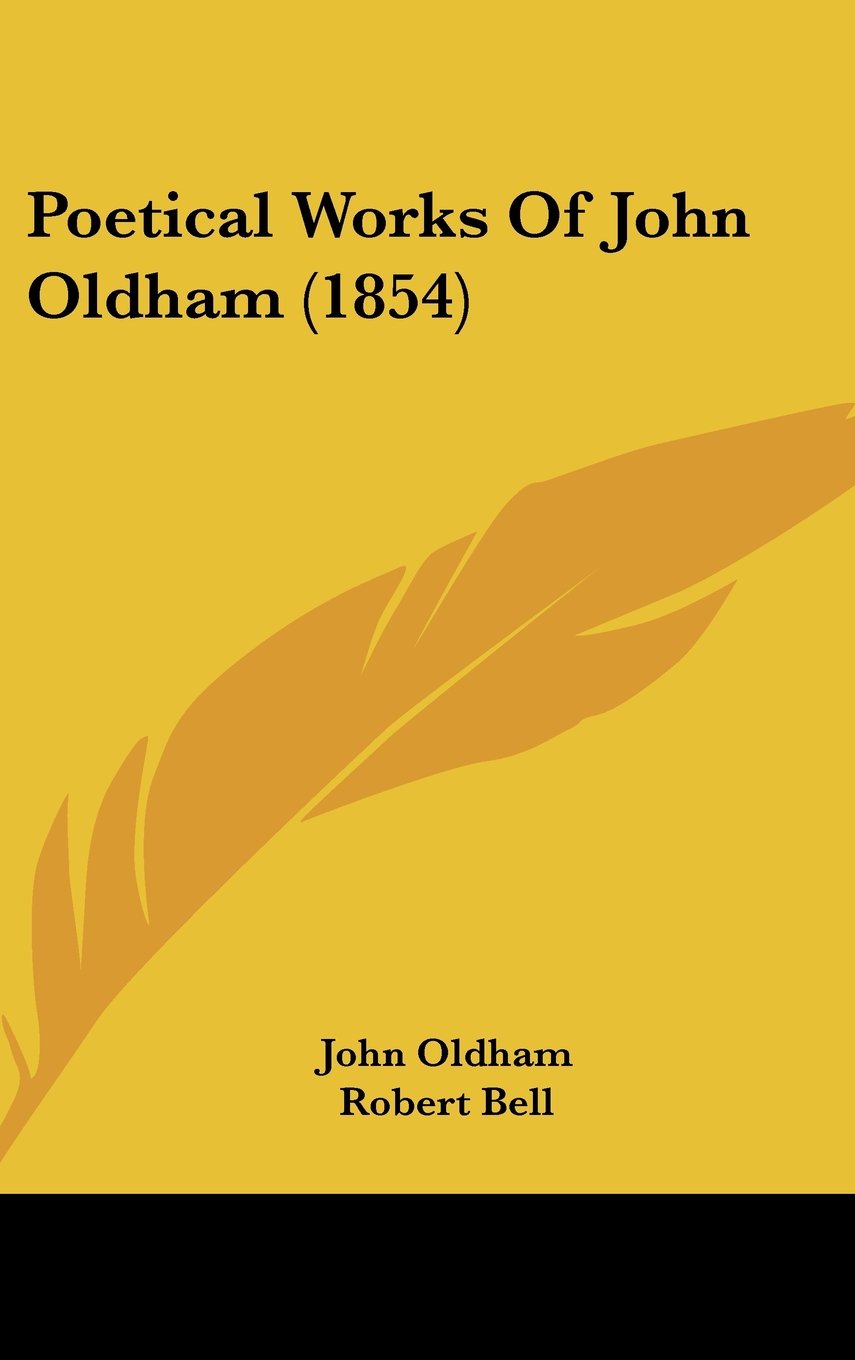 Product Image: Poetical Works of John Oldham