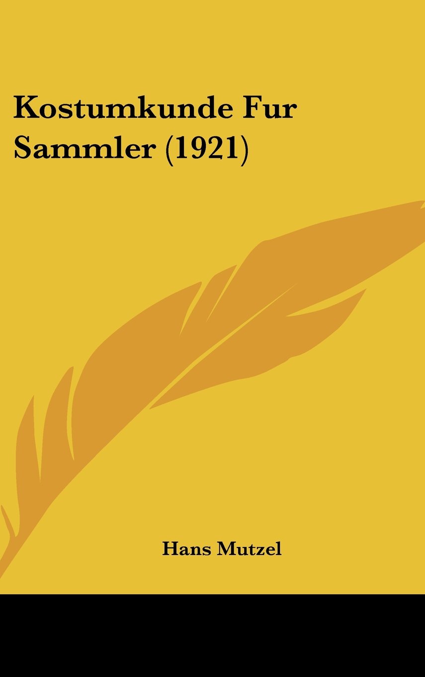 Kostumkunde Fur Sammler Contemporary literature