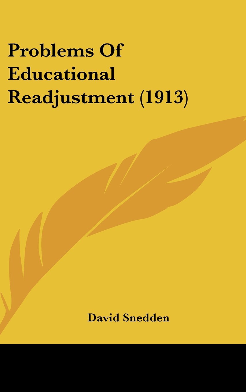 Problems of Educational Readjustment Contemporary literature