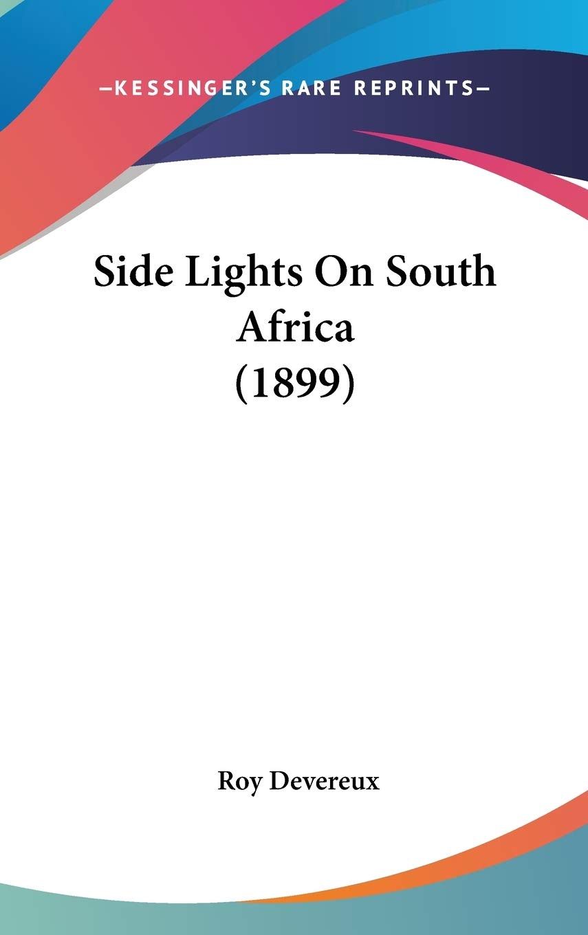 Side Lights on South Africa Contemporary literature