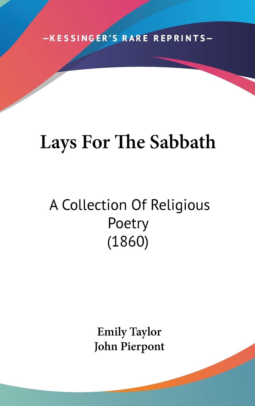 Lays for the Sabbath: A Collection of Religious Poetry: A Collection Of Religious Poetry (1860) Law