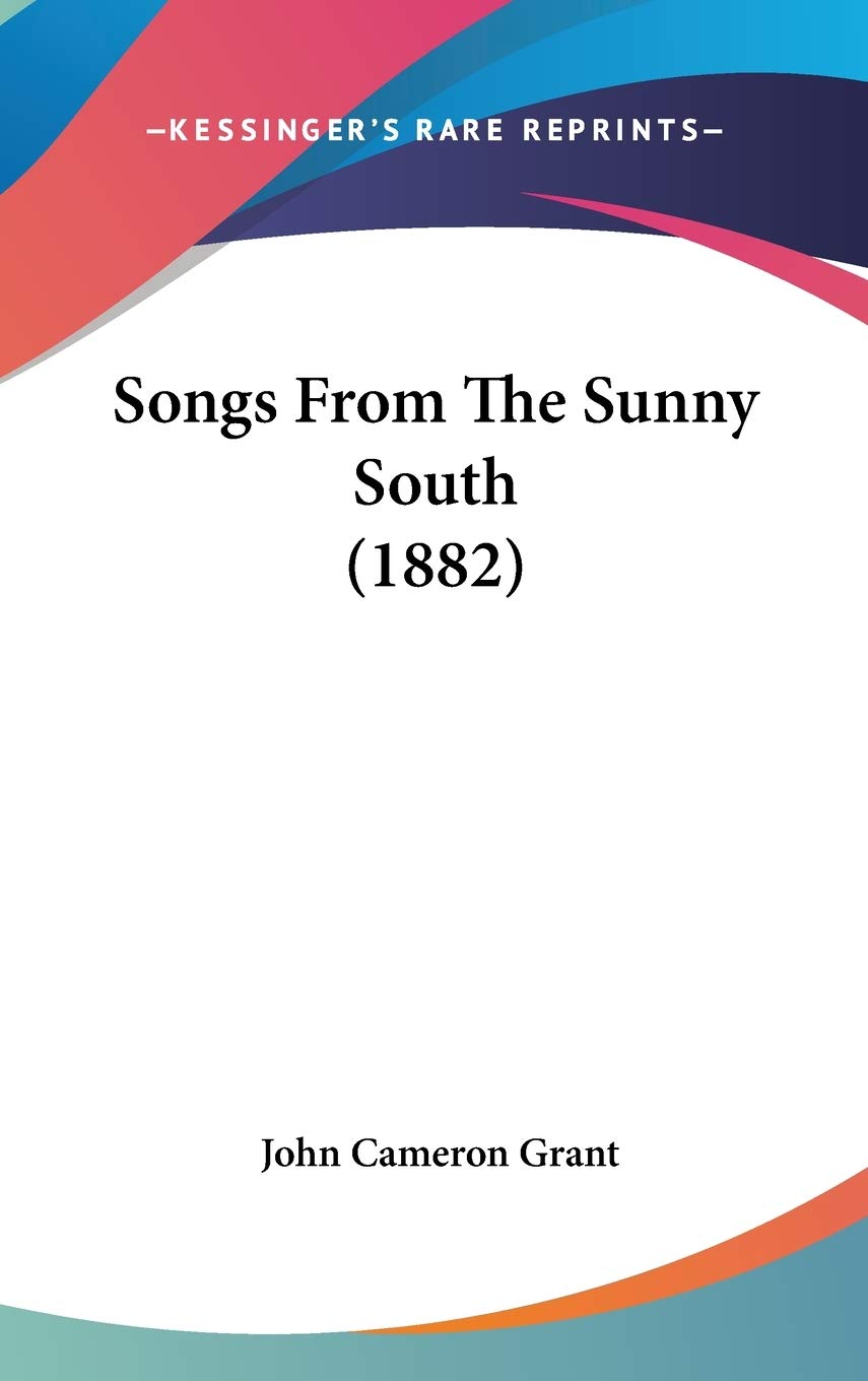 Songs from the Sunny South Contemporary literature