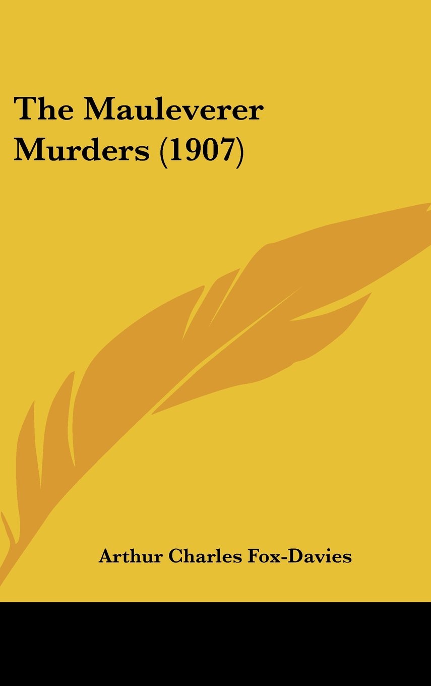 The Mauleverer Murders Contemporary literature