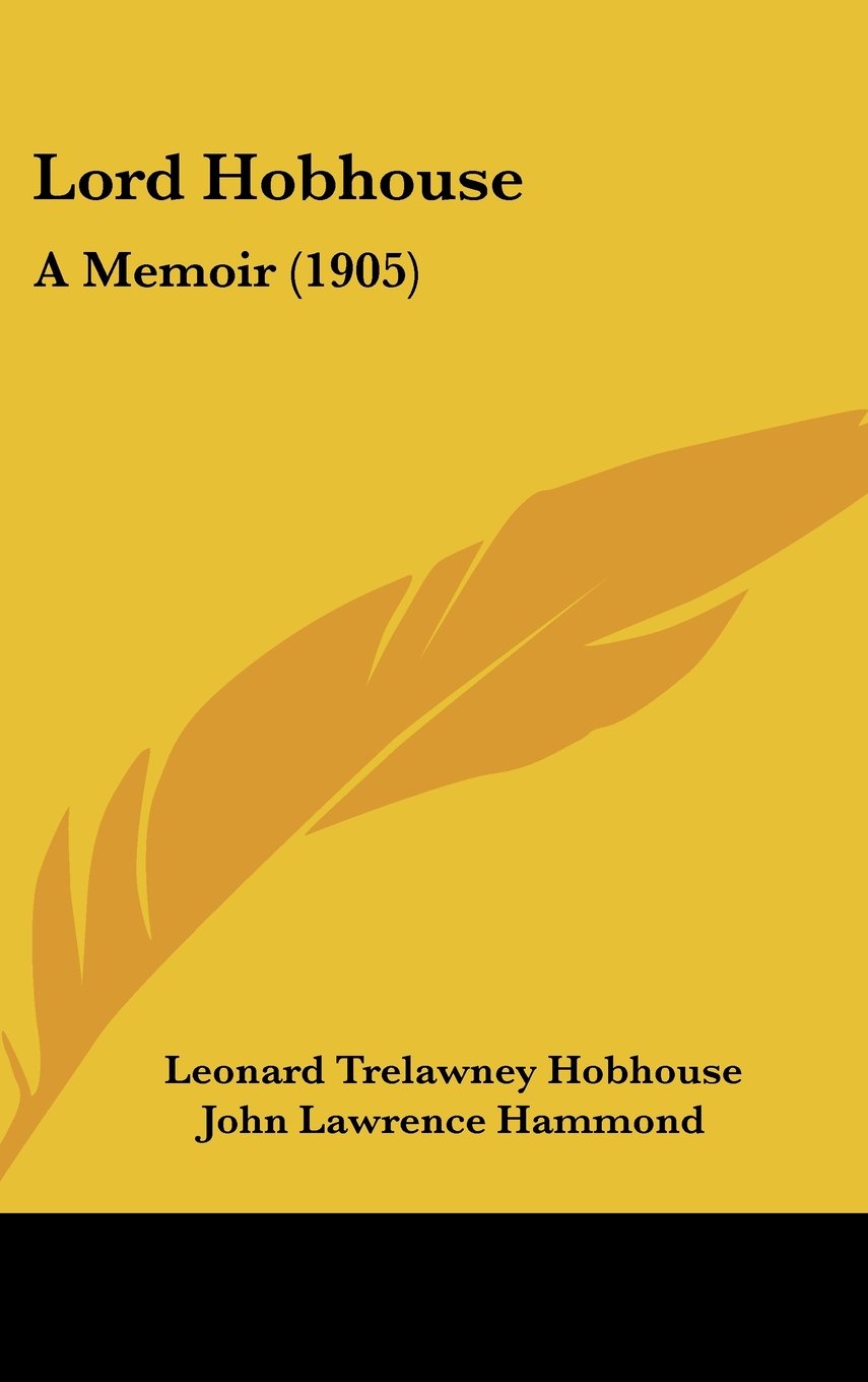 Lord Hobhouse: A Memoir Contemporary literature