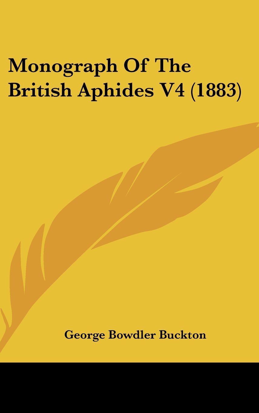 Monograph of the British Aphides Contemporary literature