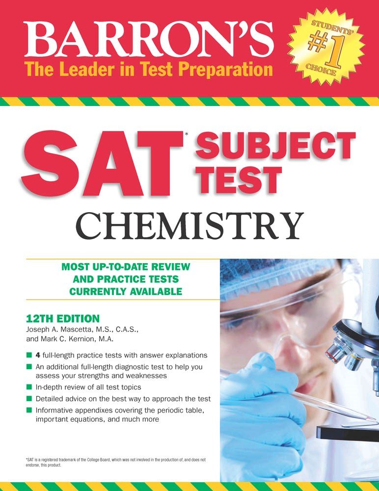 Barron's SAT Subject Test Chemistry Learning & Reference