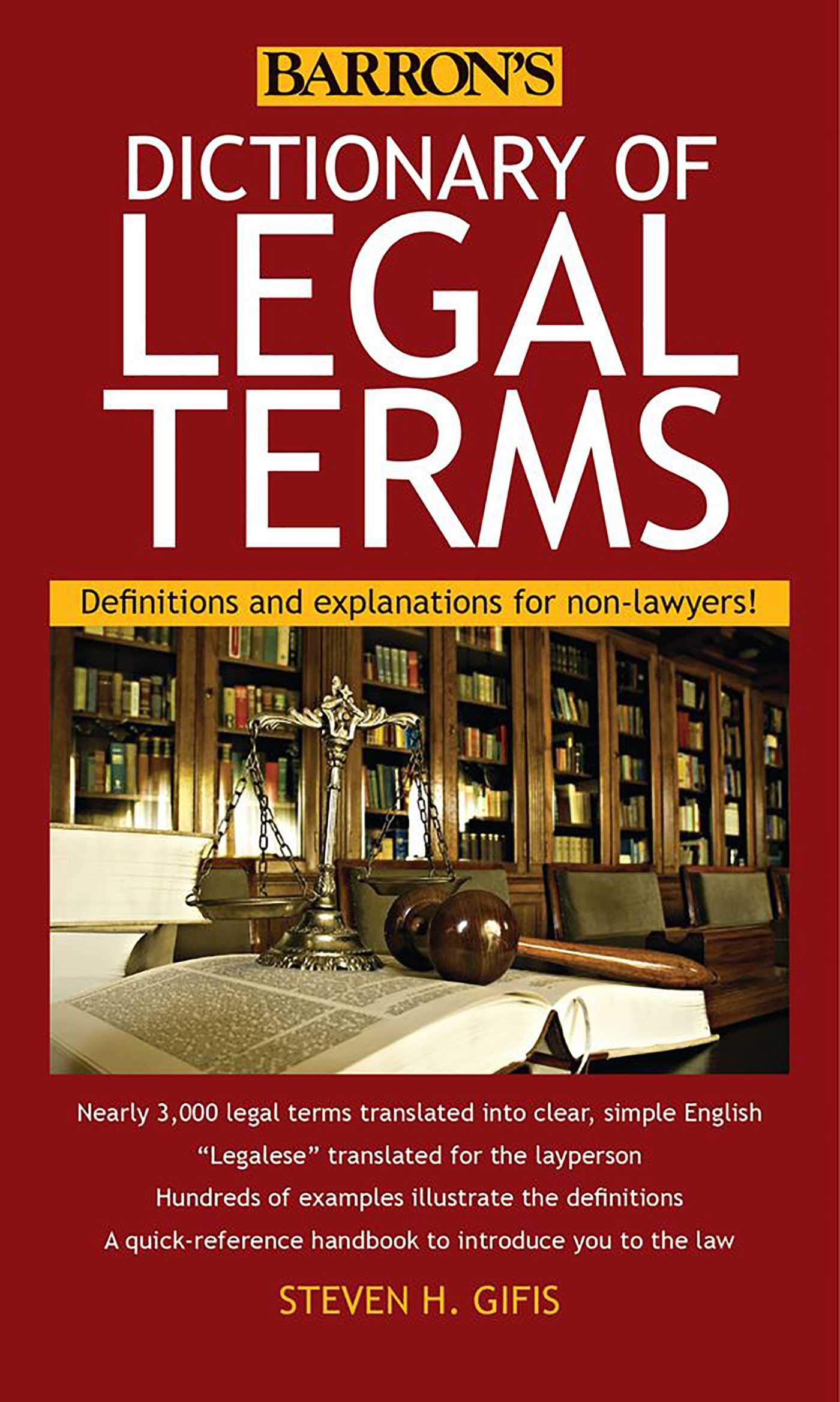 Dictionary of Legal Terms Law