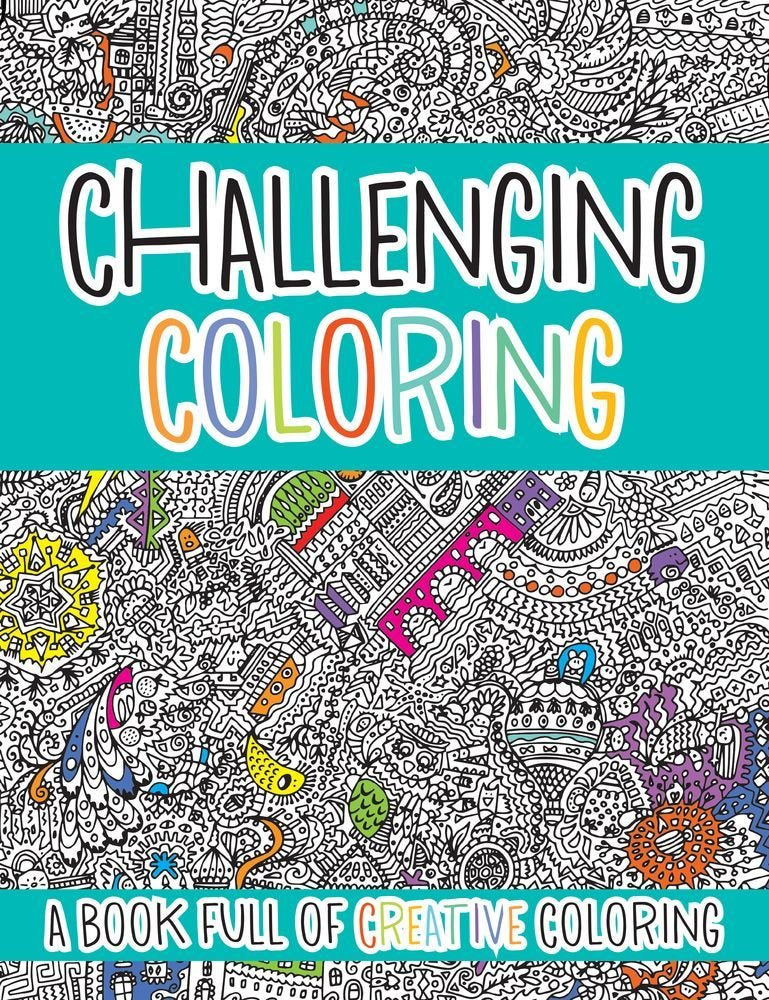 Challenging Coloring: A Book Full of Creative Coloring Novels & Short Stories for children