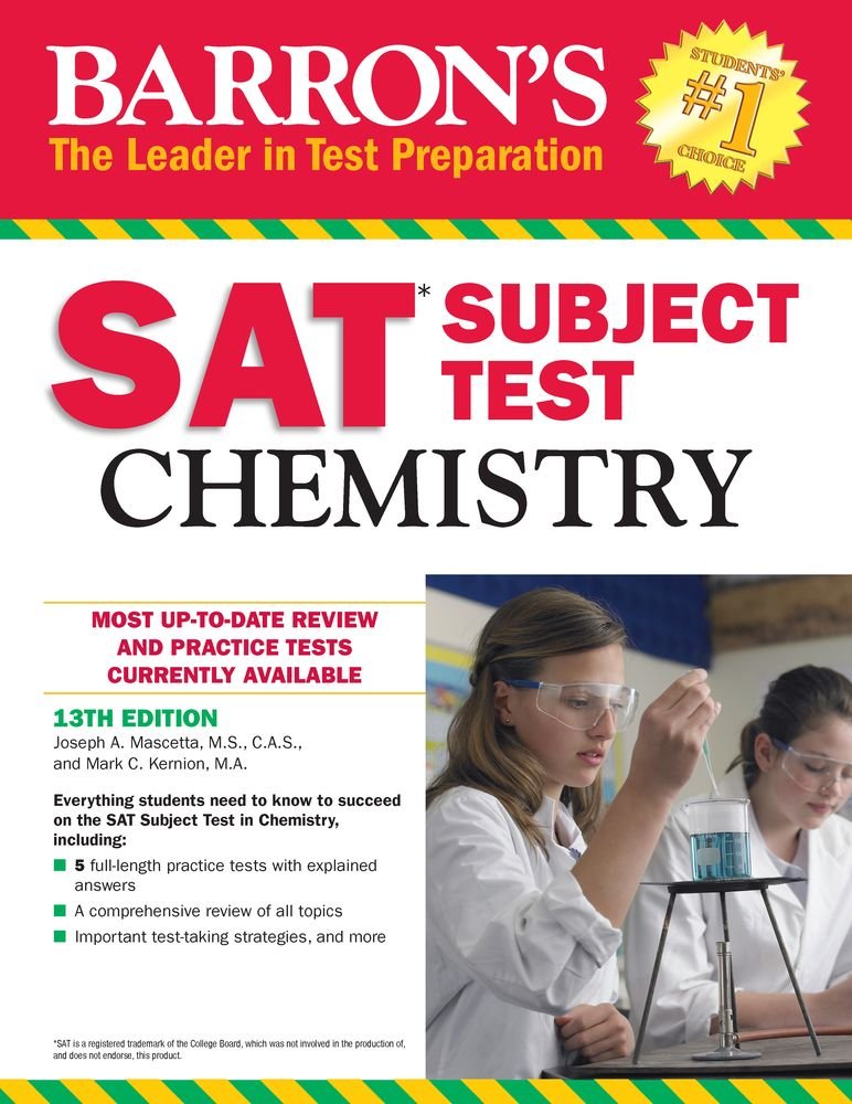 Barron's SAT Subject Test: Chemistry Learning & Reference