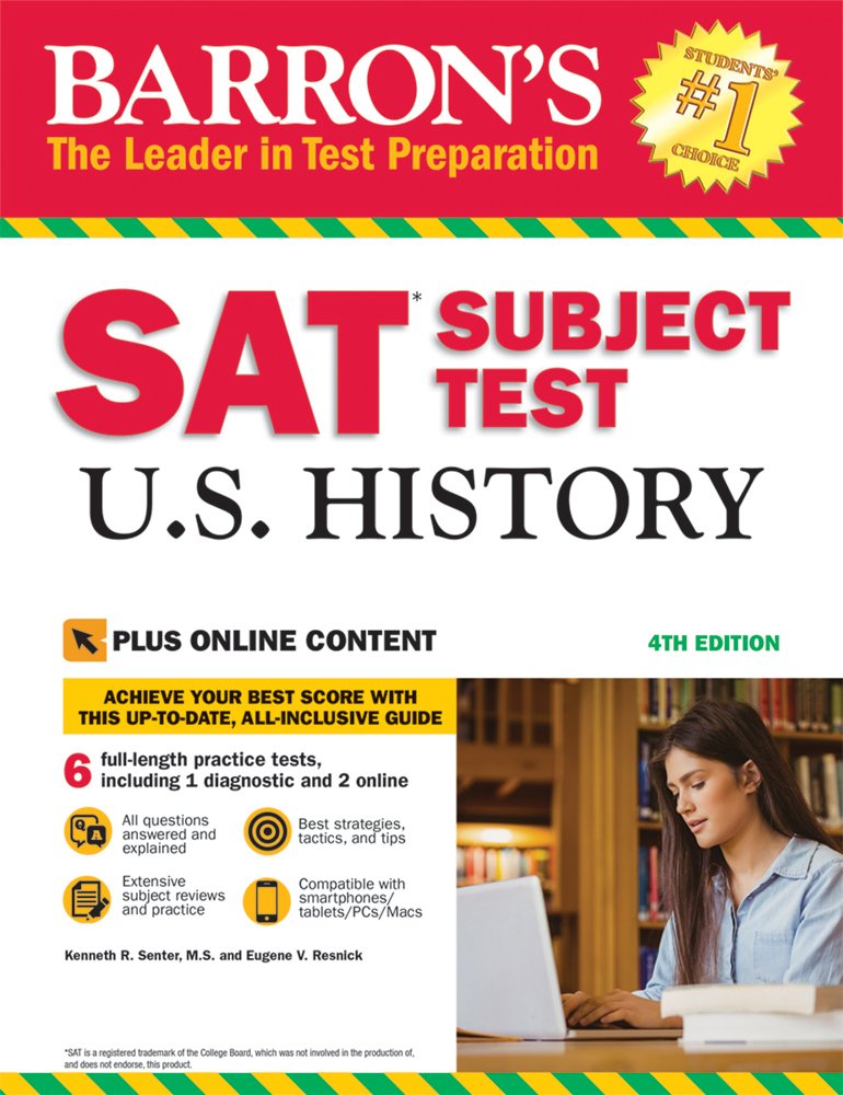 SAT Subject Test U.S. History with Online Tests: with Bonus Online Tests Reference Books