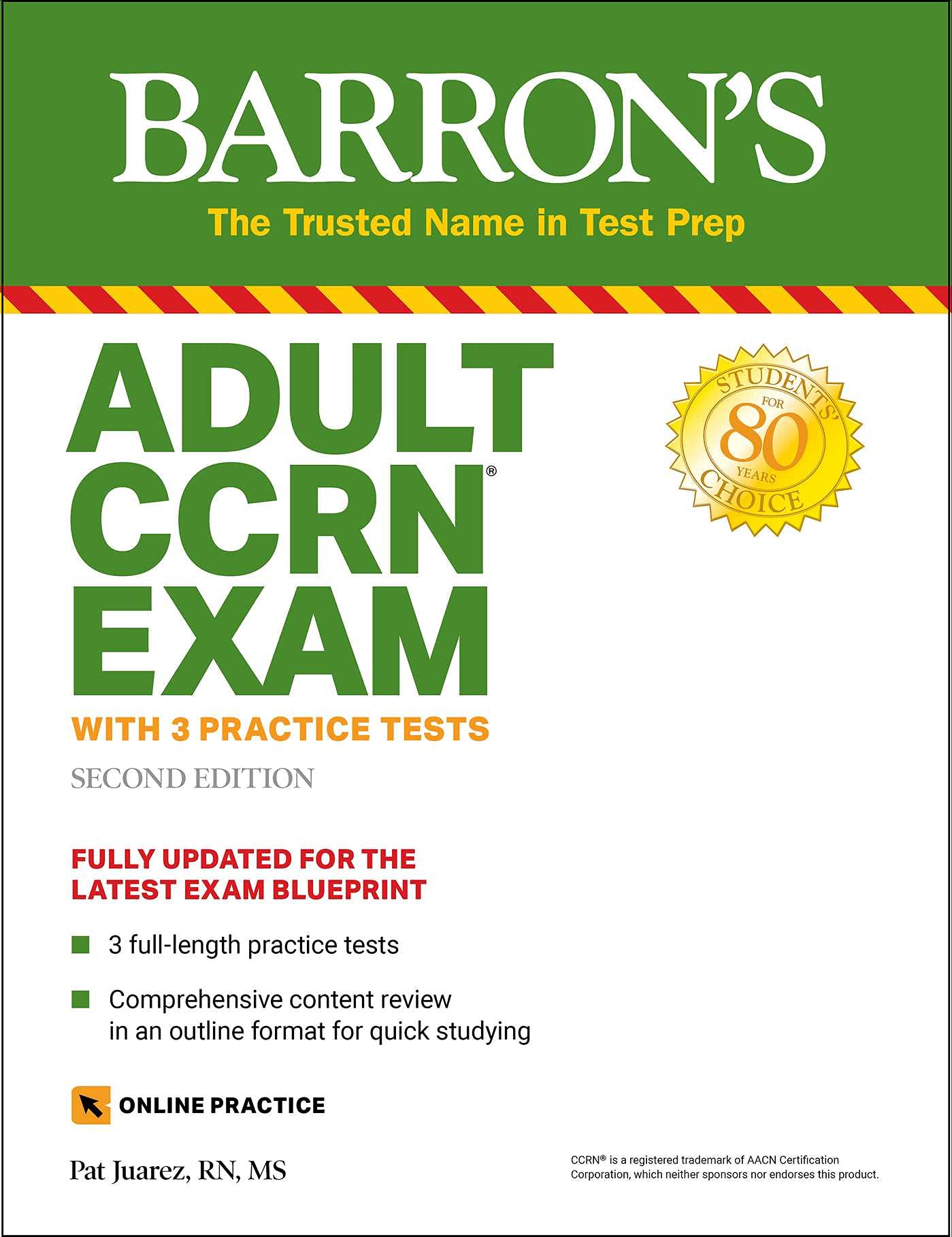 Adult CCRN Exam: With 3 Practice Tests (Barron's Test Prep) Medicine
