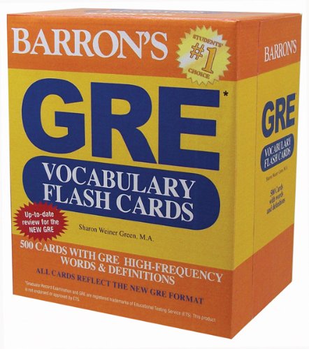 Barron's GRE Vocabulary Flash Cards Foreign Languages ​​& Dictionaries