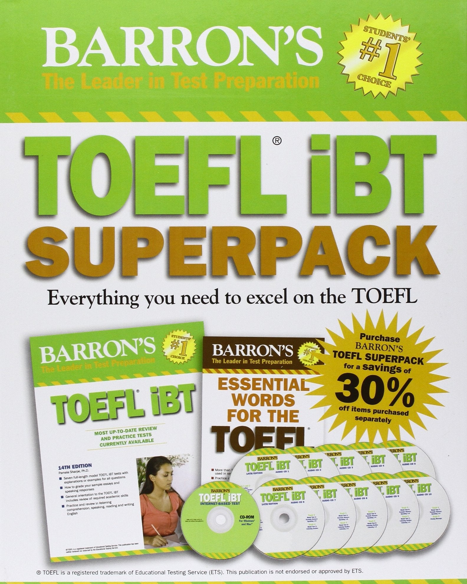 Barron's TOEFL iBT Superpack Foreign Languages ​​& Dictionaries