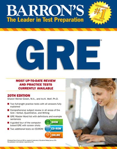 Barron's GRE with CD-ROM: Barron's Foreign Language Guides Learning & Reference
