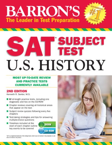 Barron's SAT Subject Test in U.S. History with CD-ROM Learning & Reference