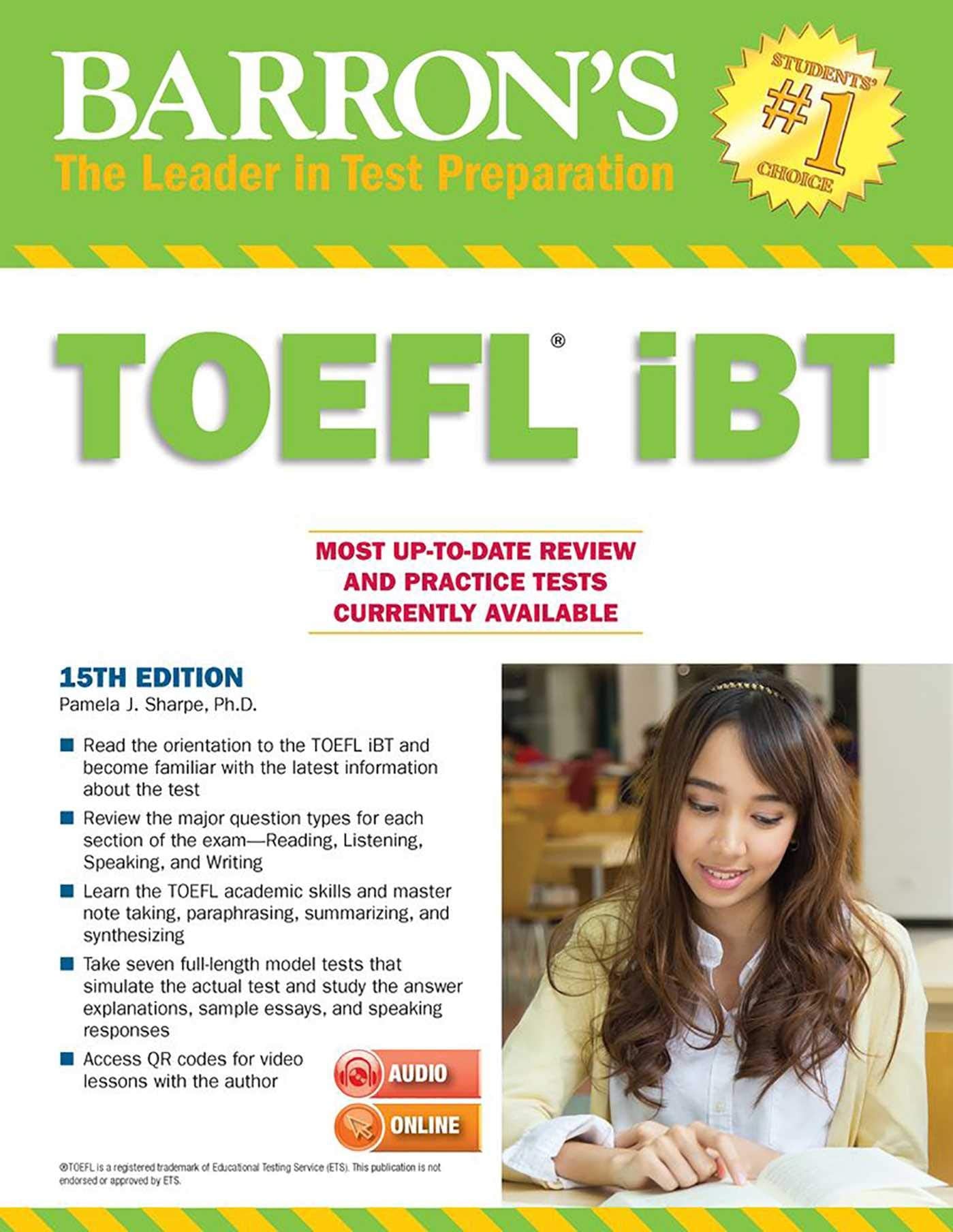 Barron's TOEFL iBT with MP3 audio CDs Foreign Languages ​​& Dictionaries