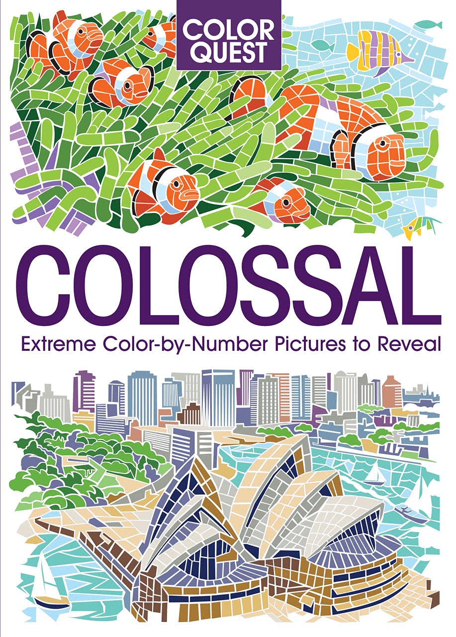 Colossal: Extreme Color-by-Number Pictures to Reveal (Color Quest) Hobbies & Crafts
