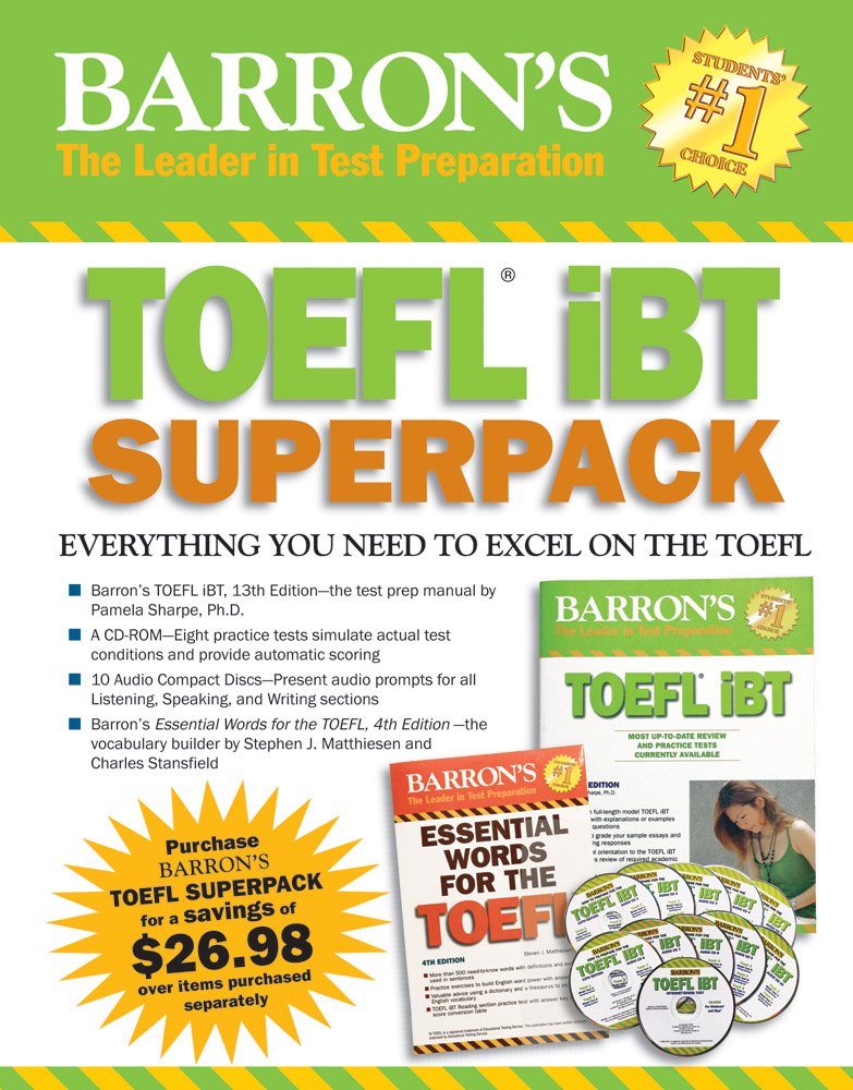 Barron's TOEFL iBT Superpack book