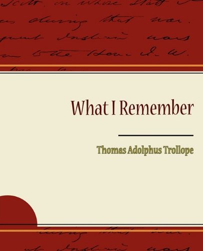 What I Remember Philosophy