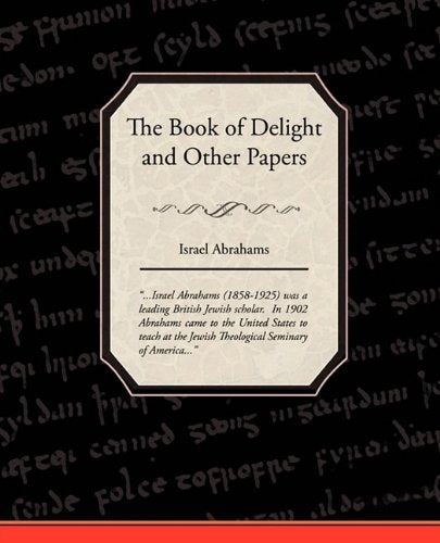 The Book of Delight and Other Papers Poetry