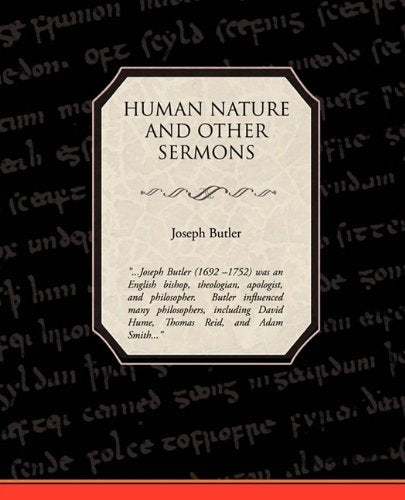 Human Nature and Other Sermons Social Sciences