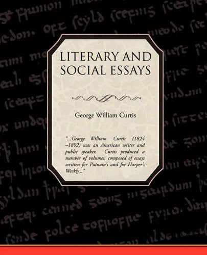 Literary and Social Essays Essays & Short Stories