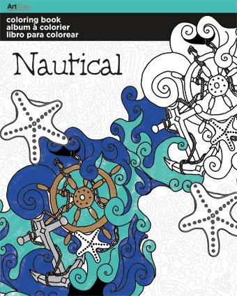 Trends International Adult Coloring Book, Nautical Designs Books