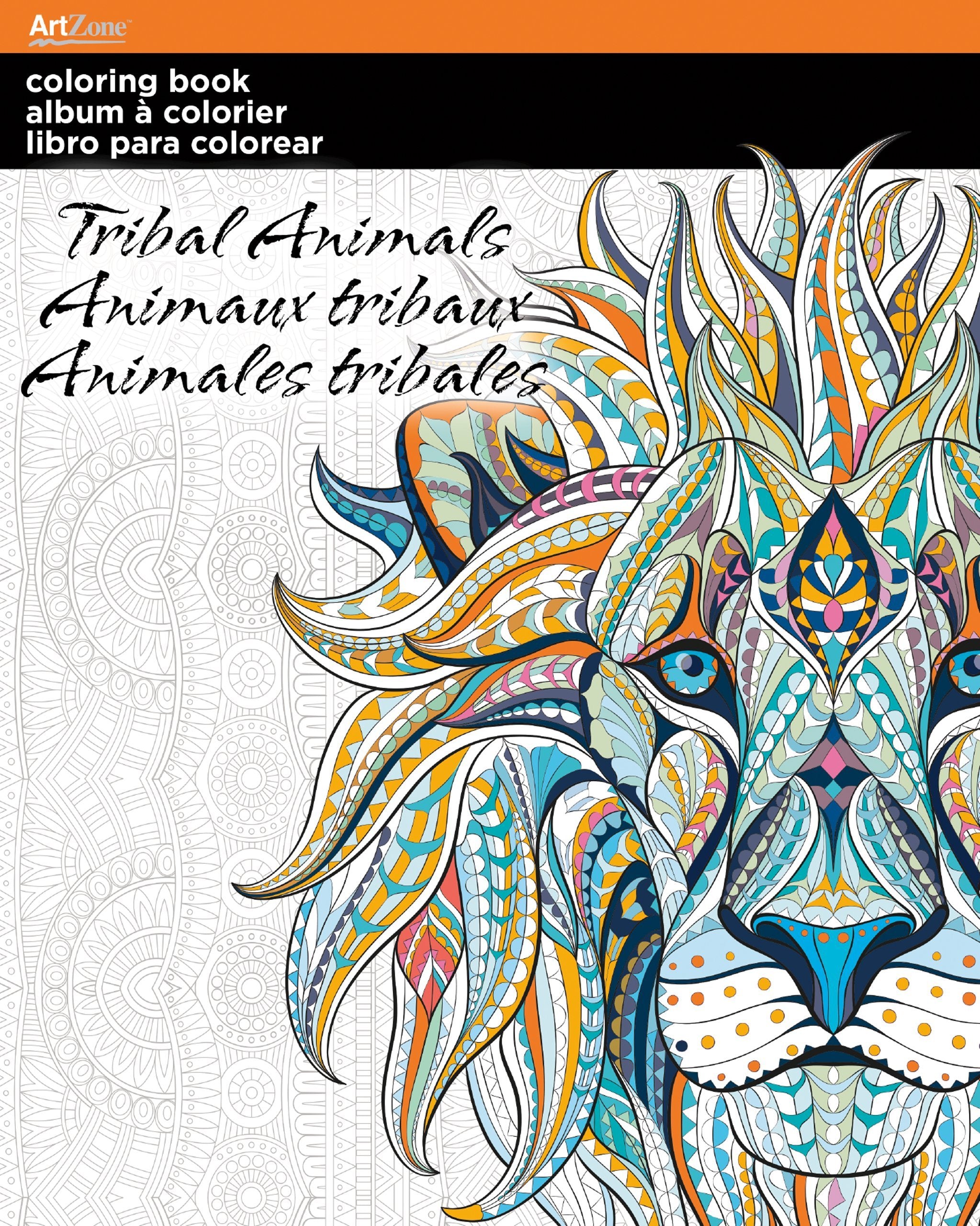 Trends International Adult Coloring Book, Tribal A Books