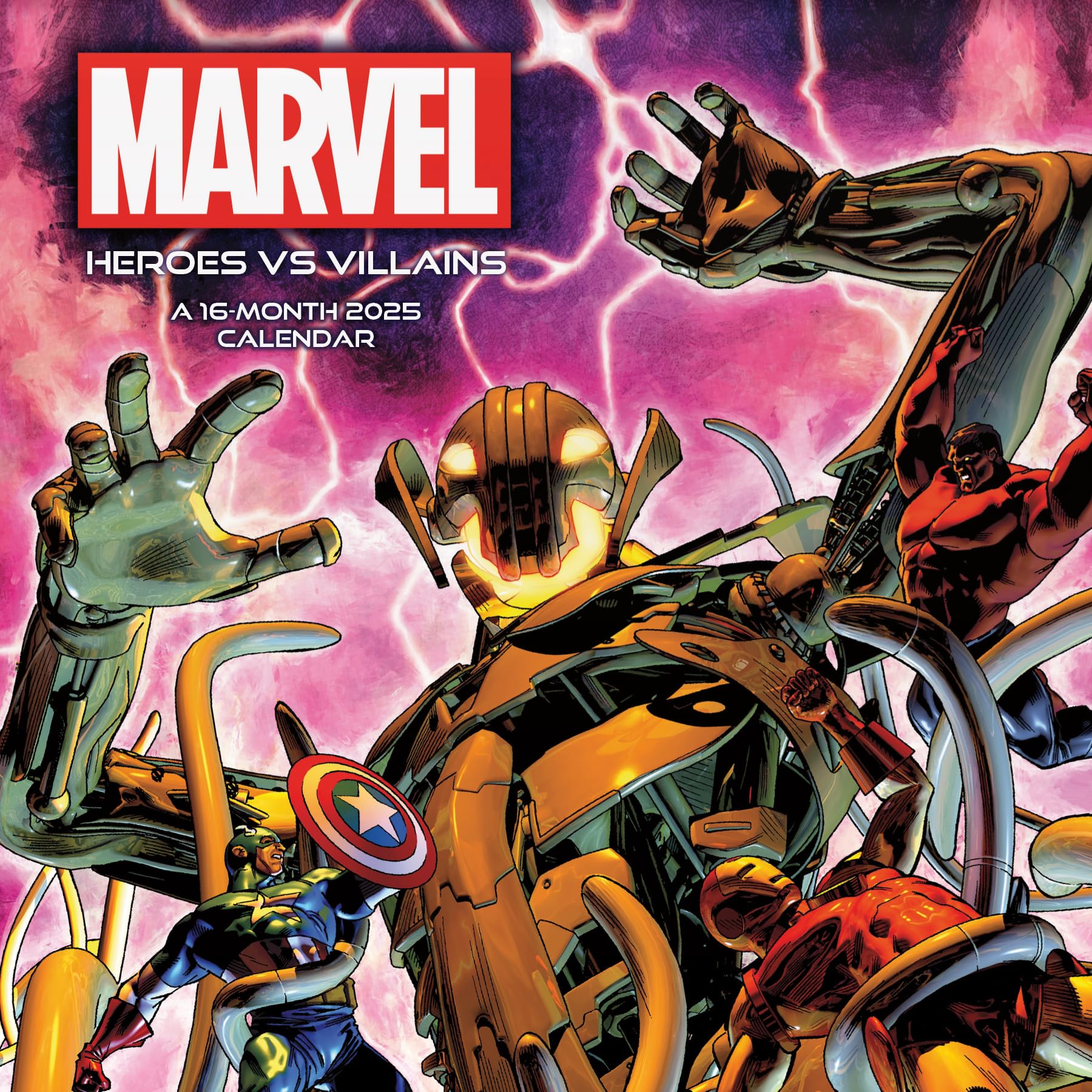 2025 Marvel Heroes vs. Villains Wall Calendar Calendars