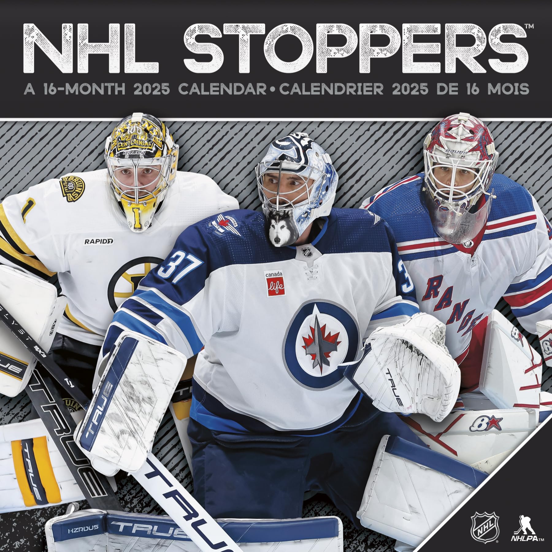 2025 NHL Stoppers Wall Calendar (Bilingual French) (English and French Edition) Calendars