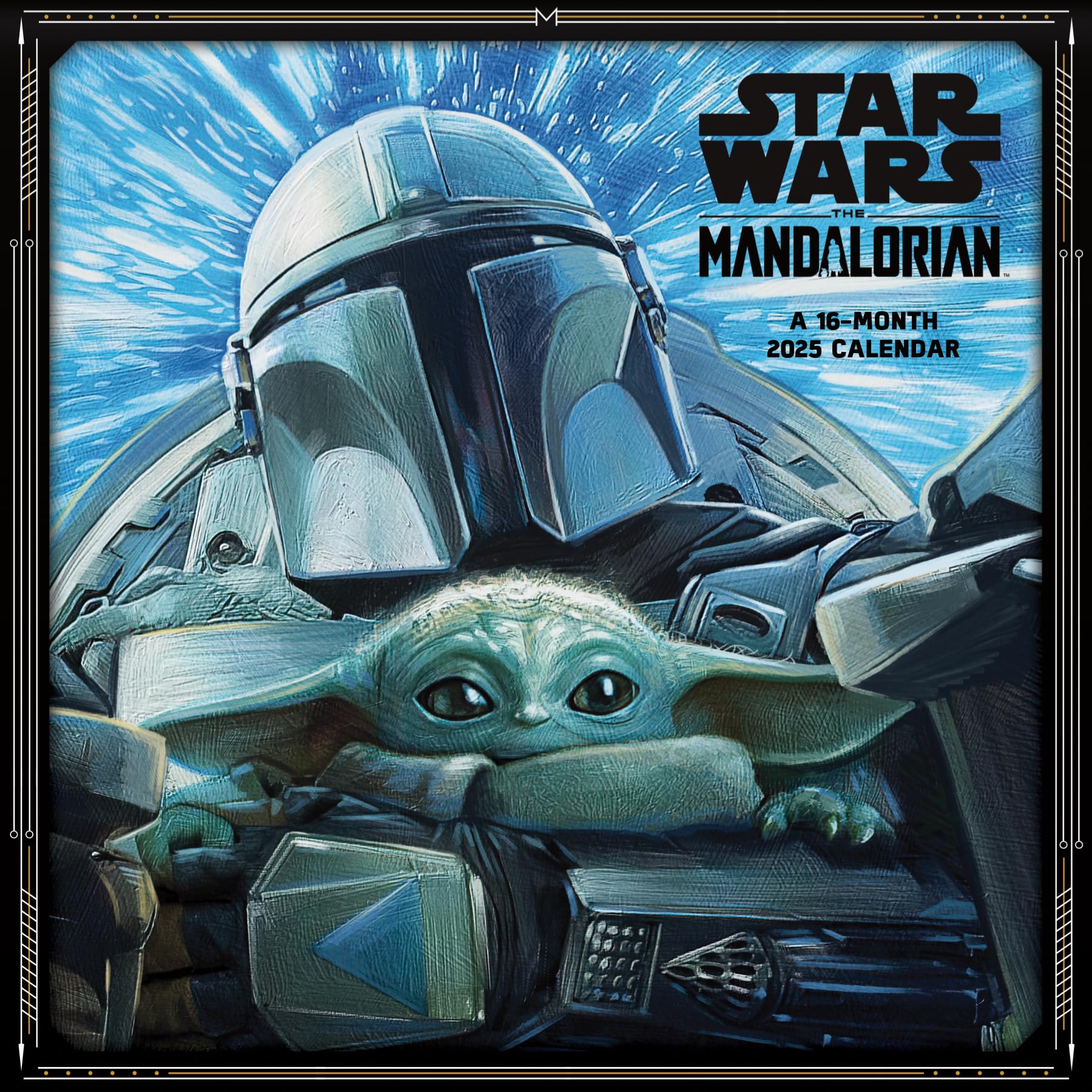 STAR WARS MANDALORIAN 16 MONTH 2025 WALL CALENDAR Calendars
