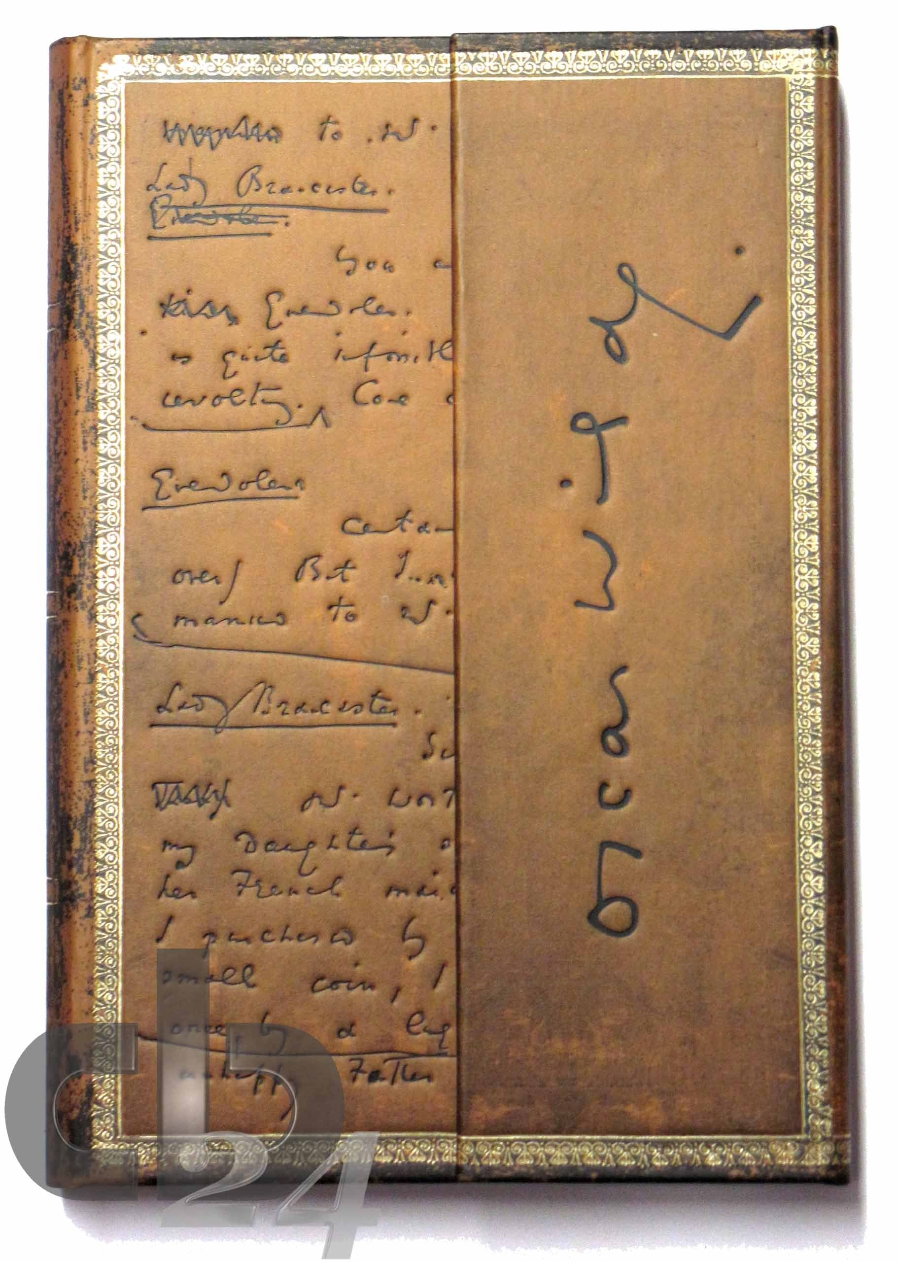 Diario Manuscritos bellos: Oscar Wilde, La Importancia de Llamarse Ernesto. Mini Stationery