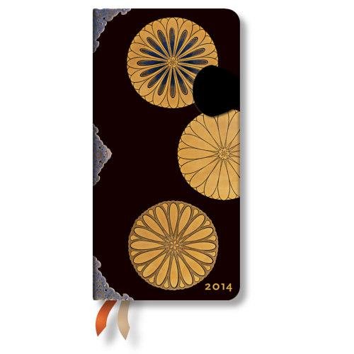 Japanische Lackkästen Monyou - Kalender 2014 Schlank Wochenüberblick Verso - Paperblanks Books