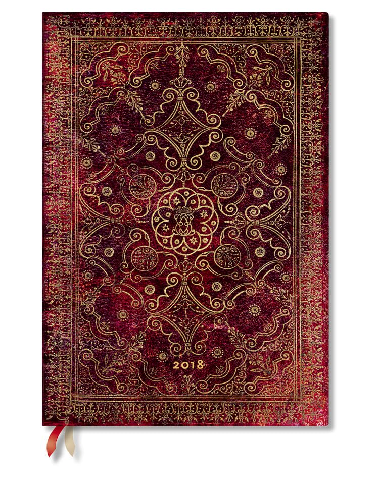 Calendar paperblanks 2018 Carmine (Grande; brown color) Books