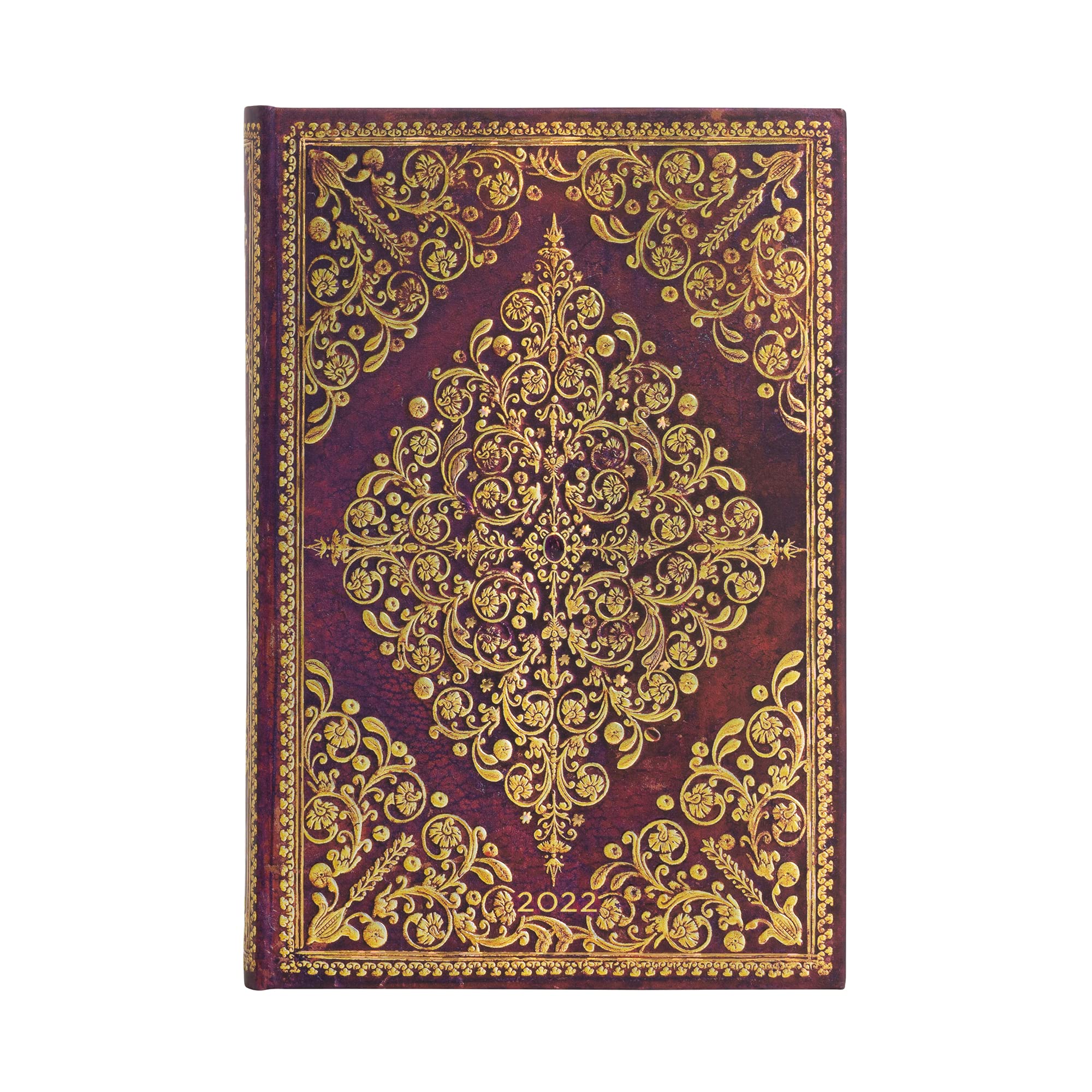 Paperblanks 12-Monatskalender 2022 Viola | Tagesüberblick | Mini (98 × 140 mm) Books