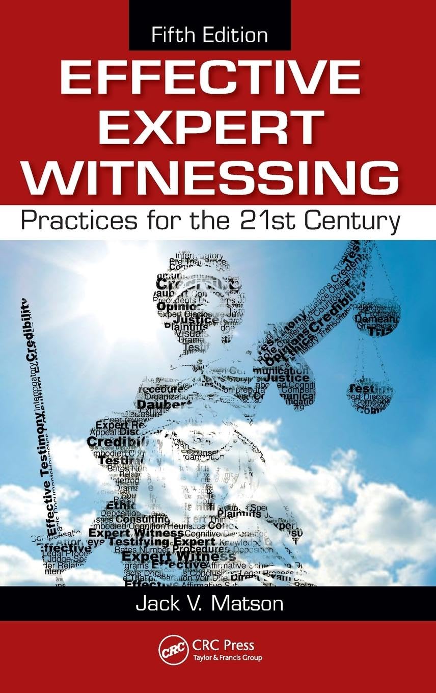 Product Image: Effective Expert Witnessing