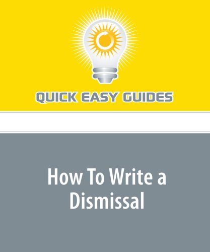 Product Image: How To Write a Dismissal
