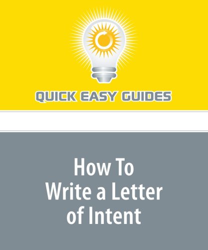 Product Image: How To Write a Letter of Intent