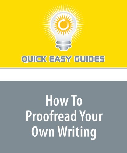 Product Image: How To Proofread Your Own Writing