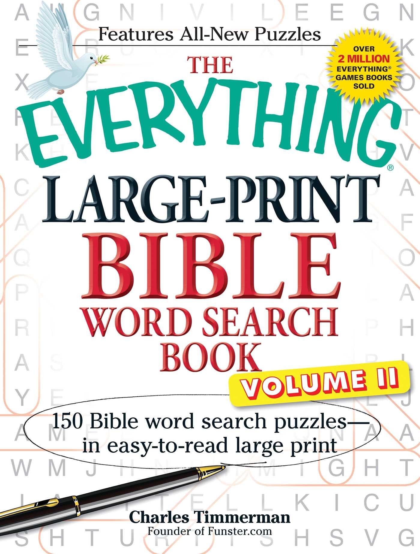 The Everything Large-Print Bible Word Search Book, Volume II: 150 Bible Word Search Puzzles in Easy-to-Read Large Print book