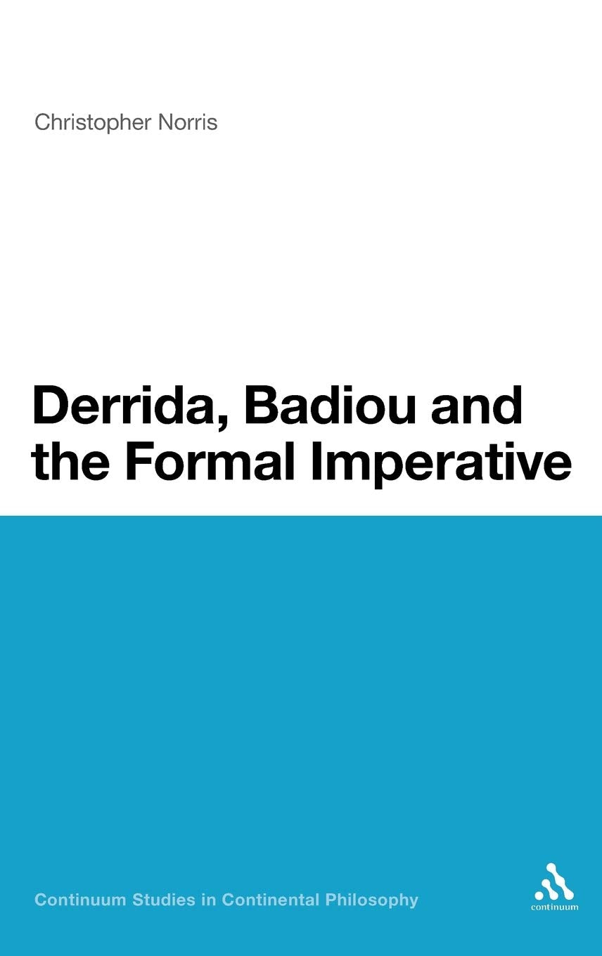 Product Image: Derrida, Badiou and the Formal Imperative