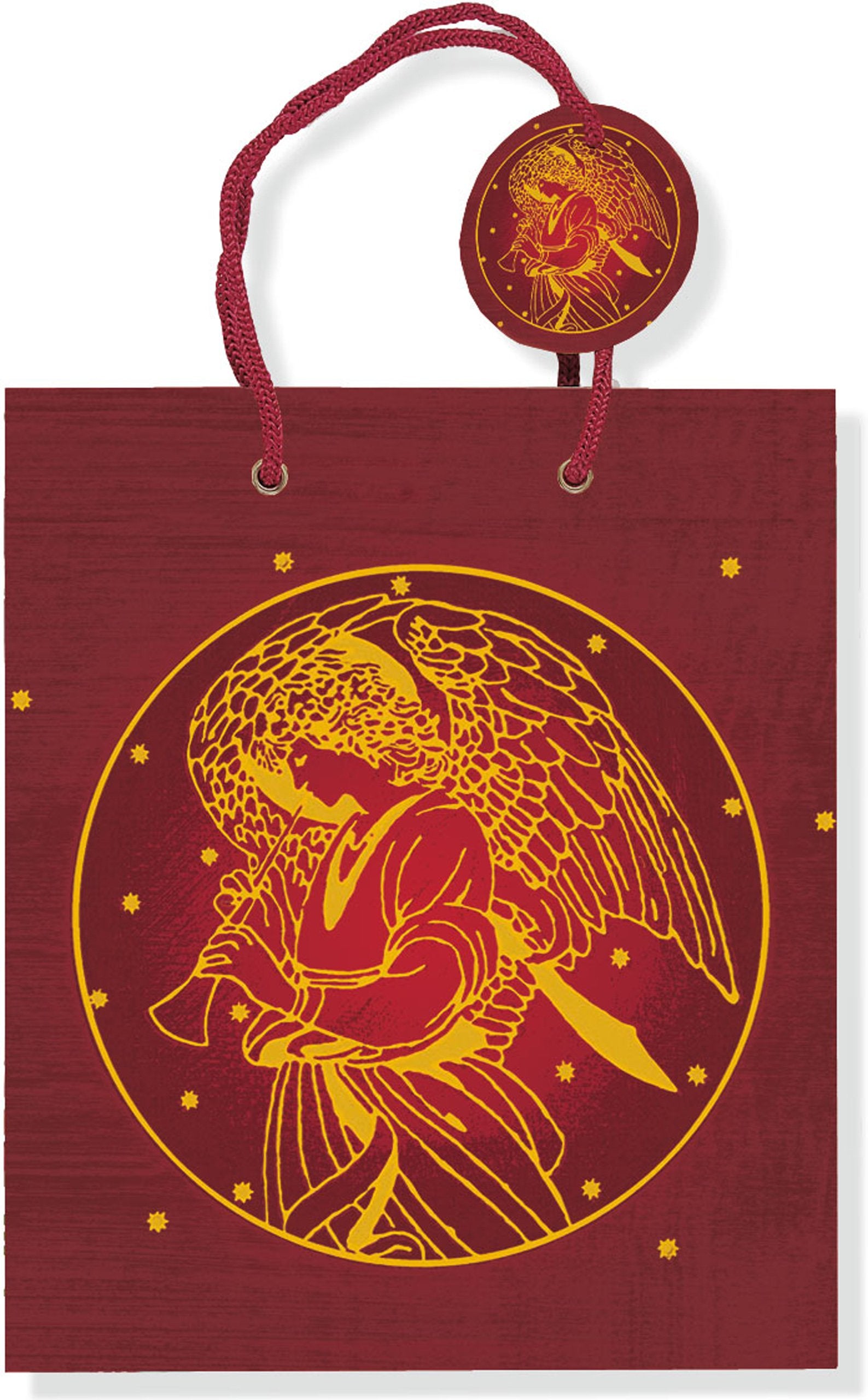 Gold Angel Holiday Gift Bag Books