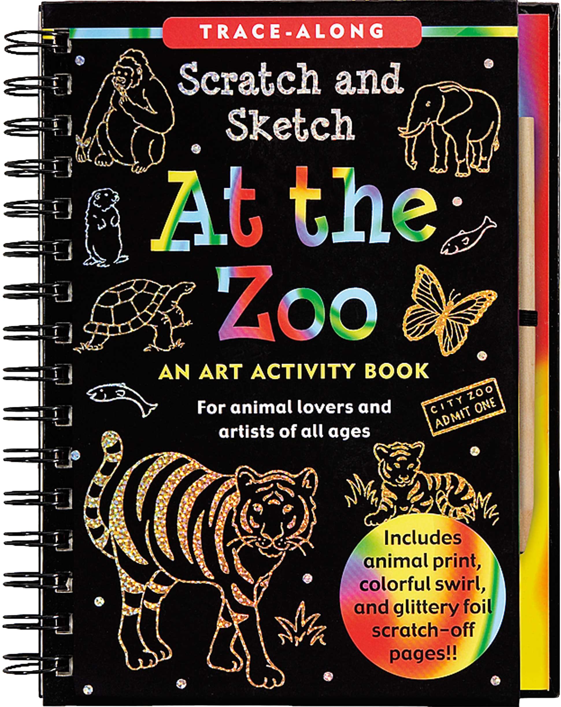 At the Zoo Scratch and Sketch Trace-Along: An Art Activity Book for Animal Lovers and Artists of All Ages book