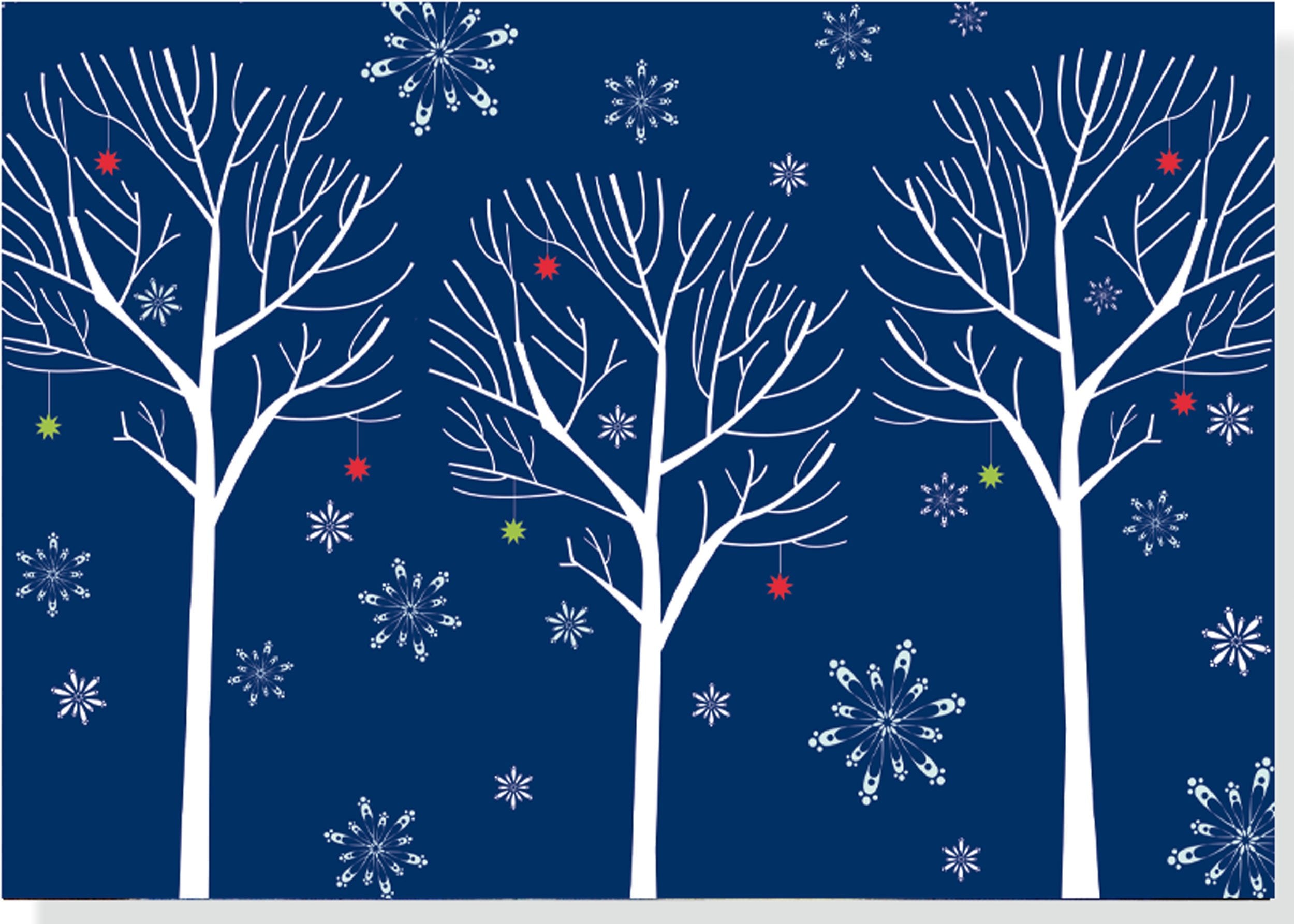 Forest Silhouette Deluxe Holiday Cards Books