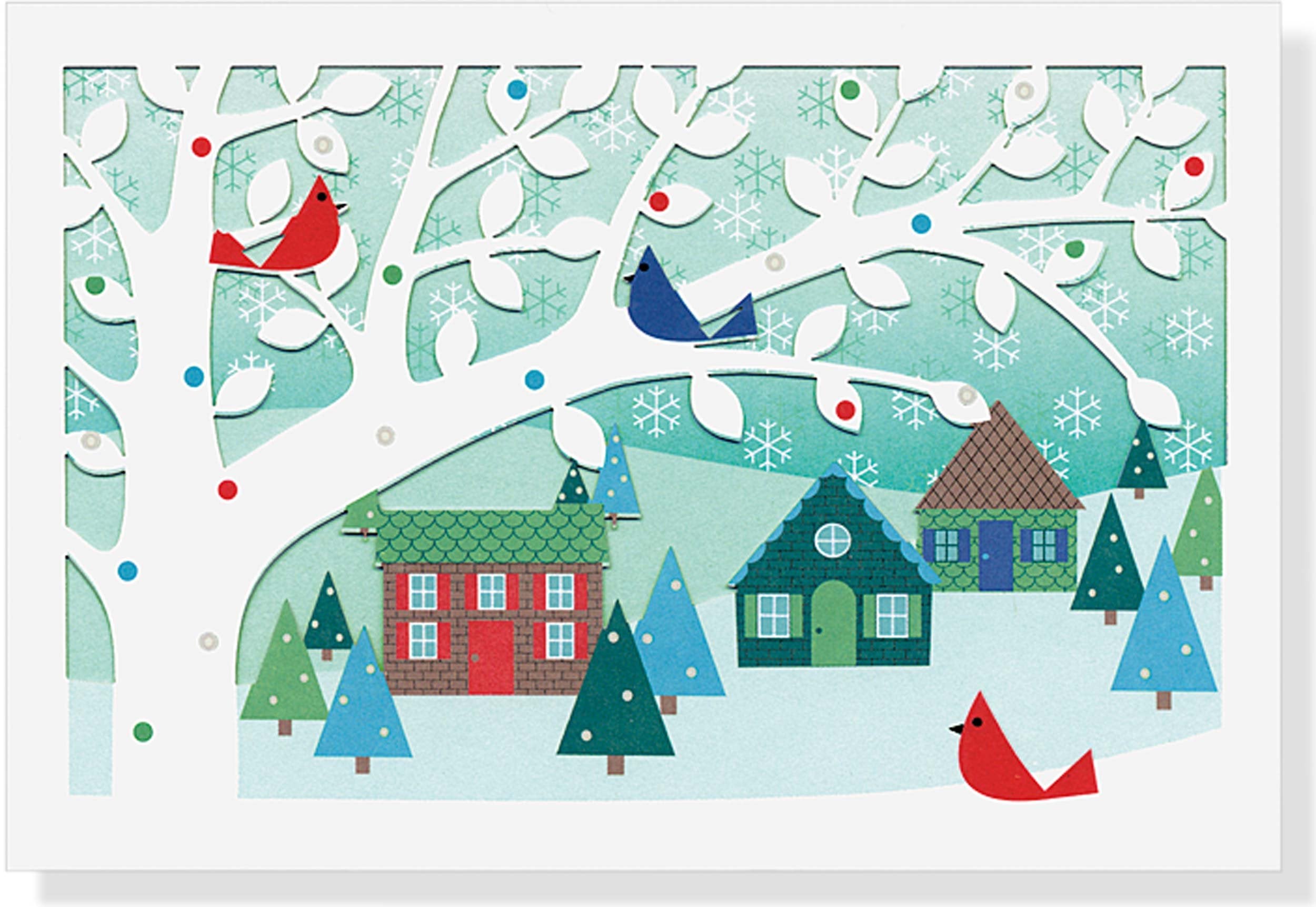 Village Birds Holiday Cards Books